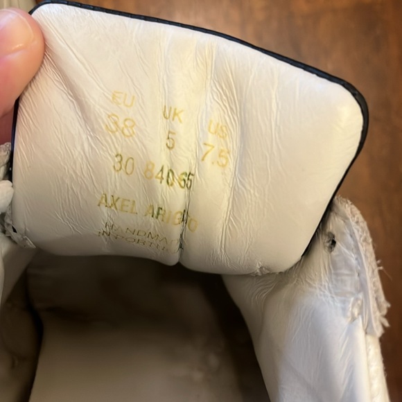 Axel Arigato white leather and canvas sneakers size 7.5 - Picture 7 of 7
